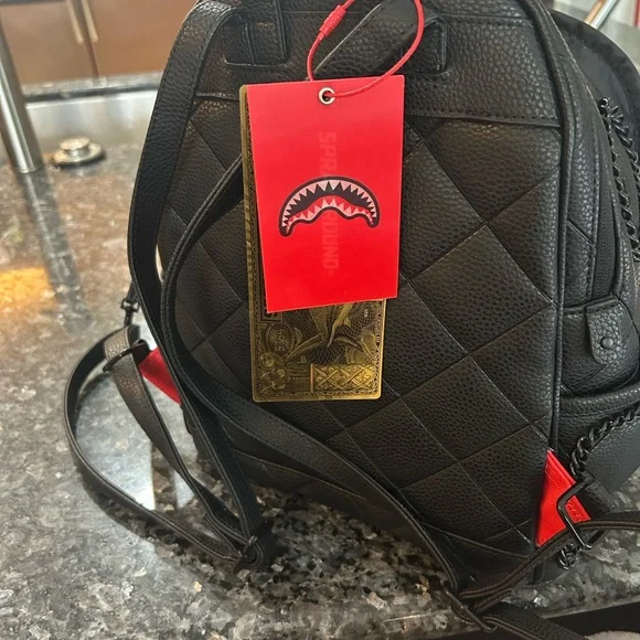 Sprayground Black Luxe Backpack - Picture 8 of 11